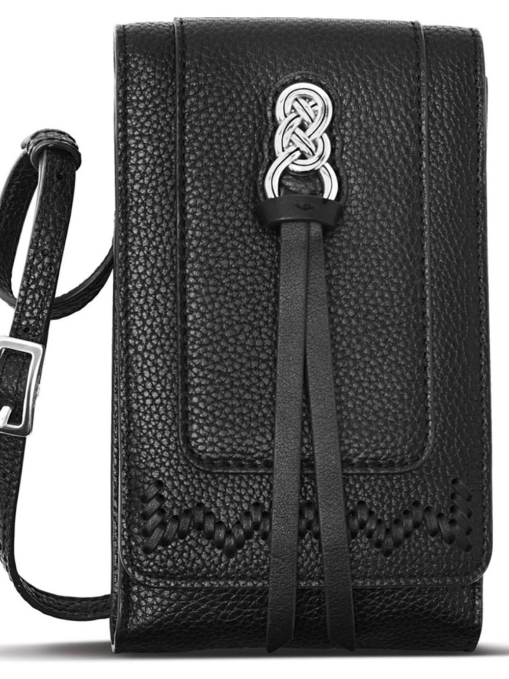 Brighton Black Leather
Crossbody Bag Interlok Phone